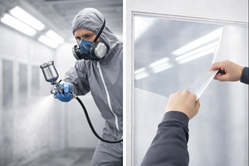 Gemakkelijk verwijderbare peel-off coatings voor spuitcabines